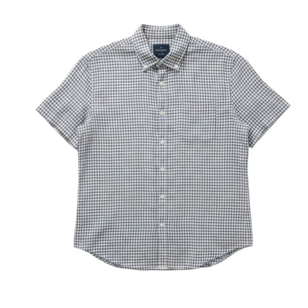 NWT Daniel Hechter Paris 100% Linen XL Short Sleeve Shirt Modern Fit